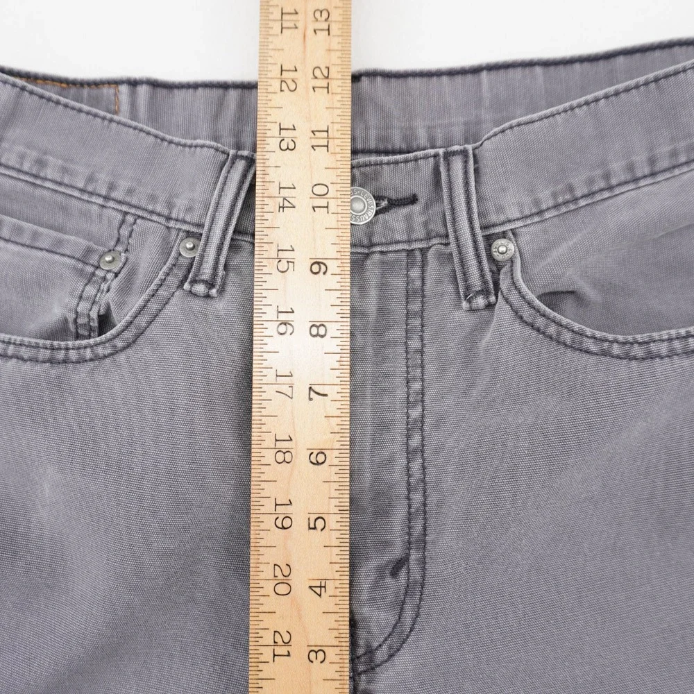 Levi's 514 Straight Fit Jeans Men's 34x32 Gray 100% Cotton‎ Denim